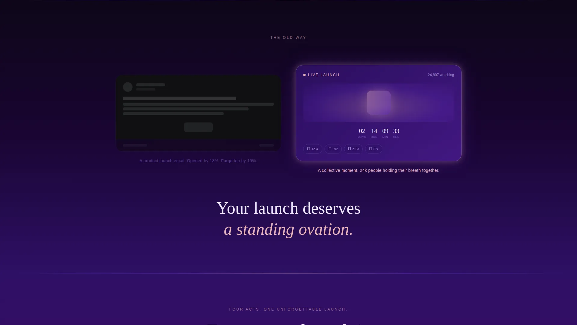 Product Launch Event Directory Website Template