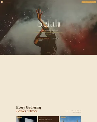 Religious Event Specialist Booking Website Template