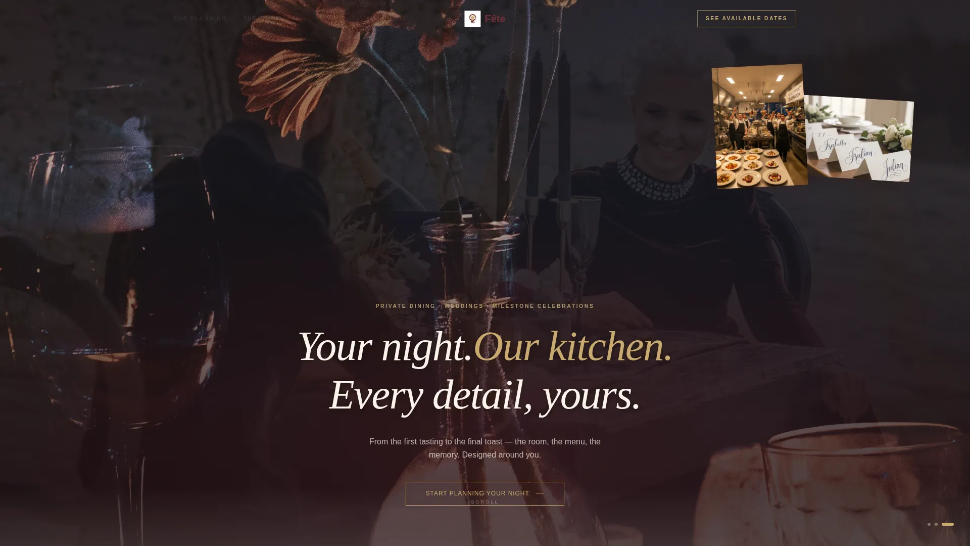 Intimate Wedding Venue Landing Page Template