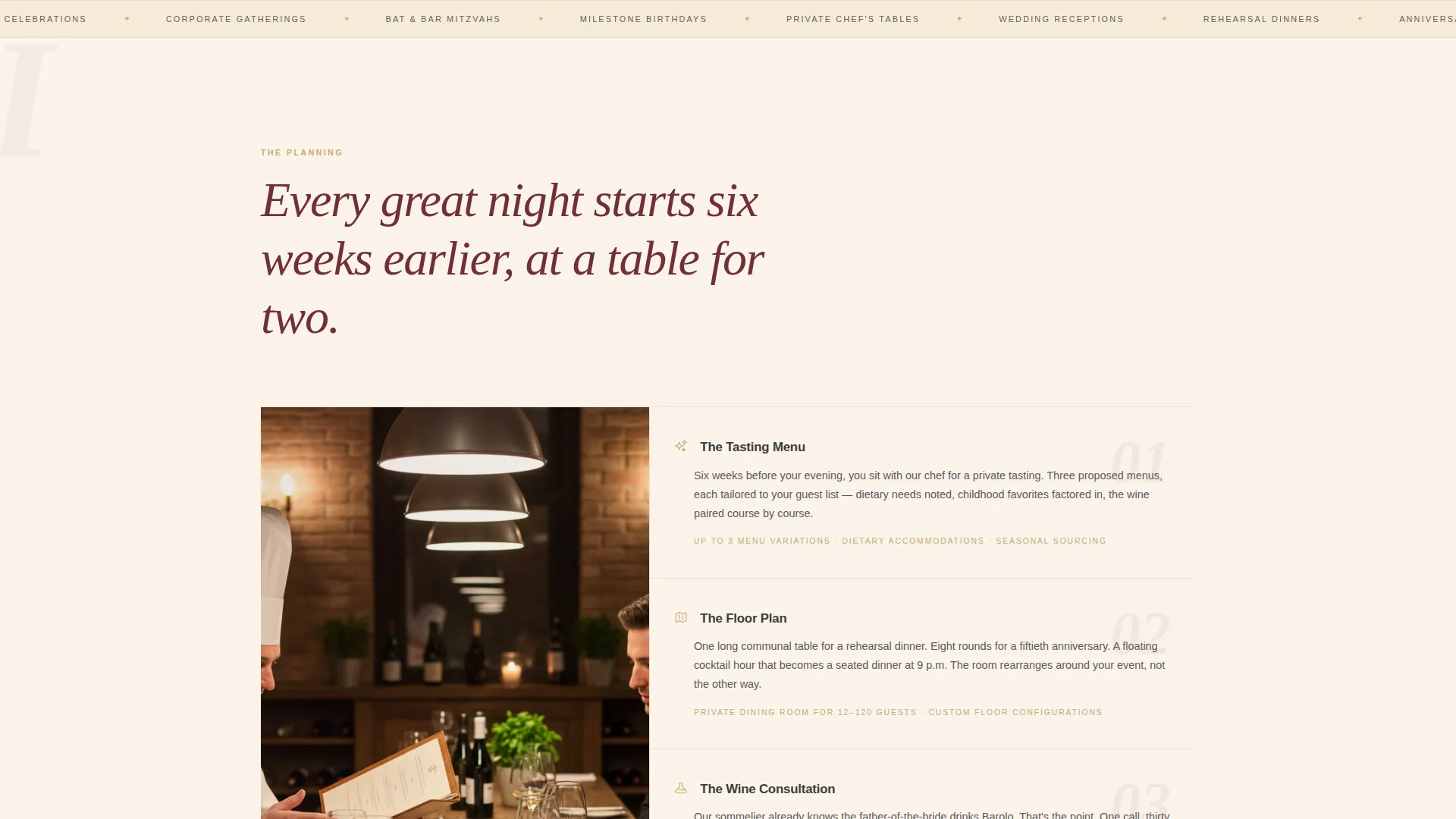Intimate Wedding Venue Landing Page Template