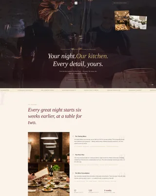 Intimate Wedding Venue Landing Page Template