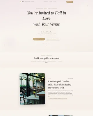 Wedding Venue Local Professional Website Template