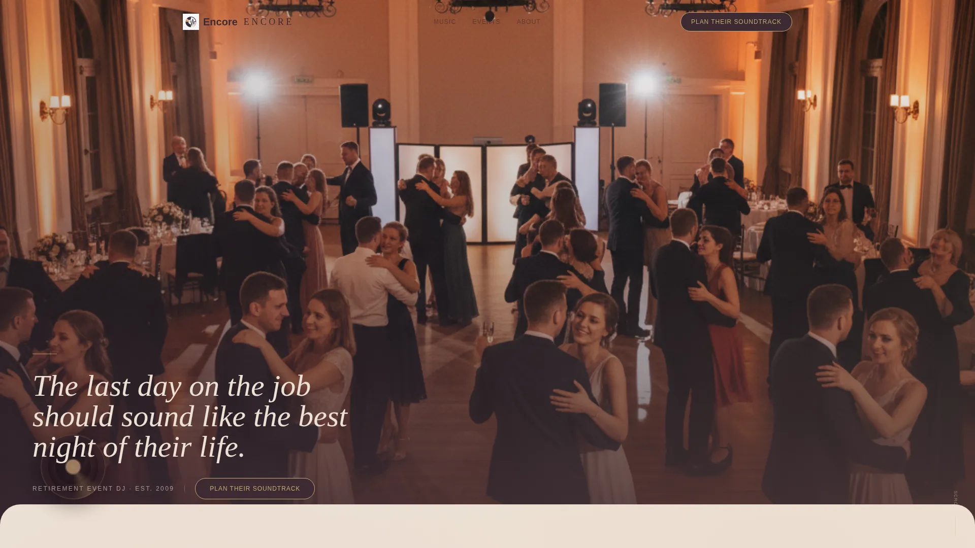 Retirement Event Professional Website Template
