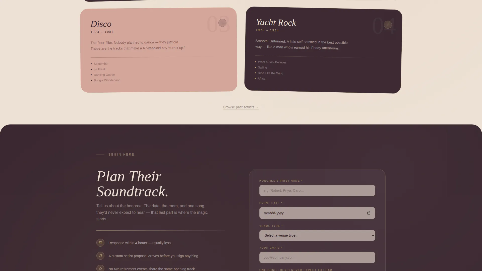 Retirement Event Professional Website Template