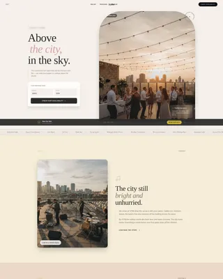 Stunning Rooftop Landing Page Template