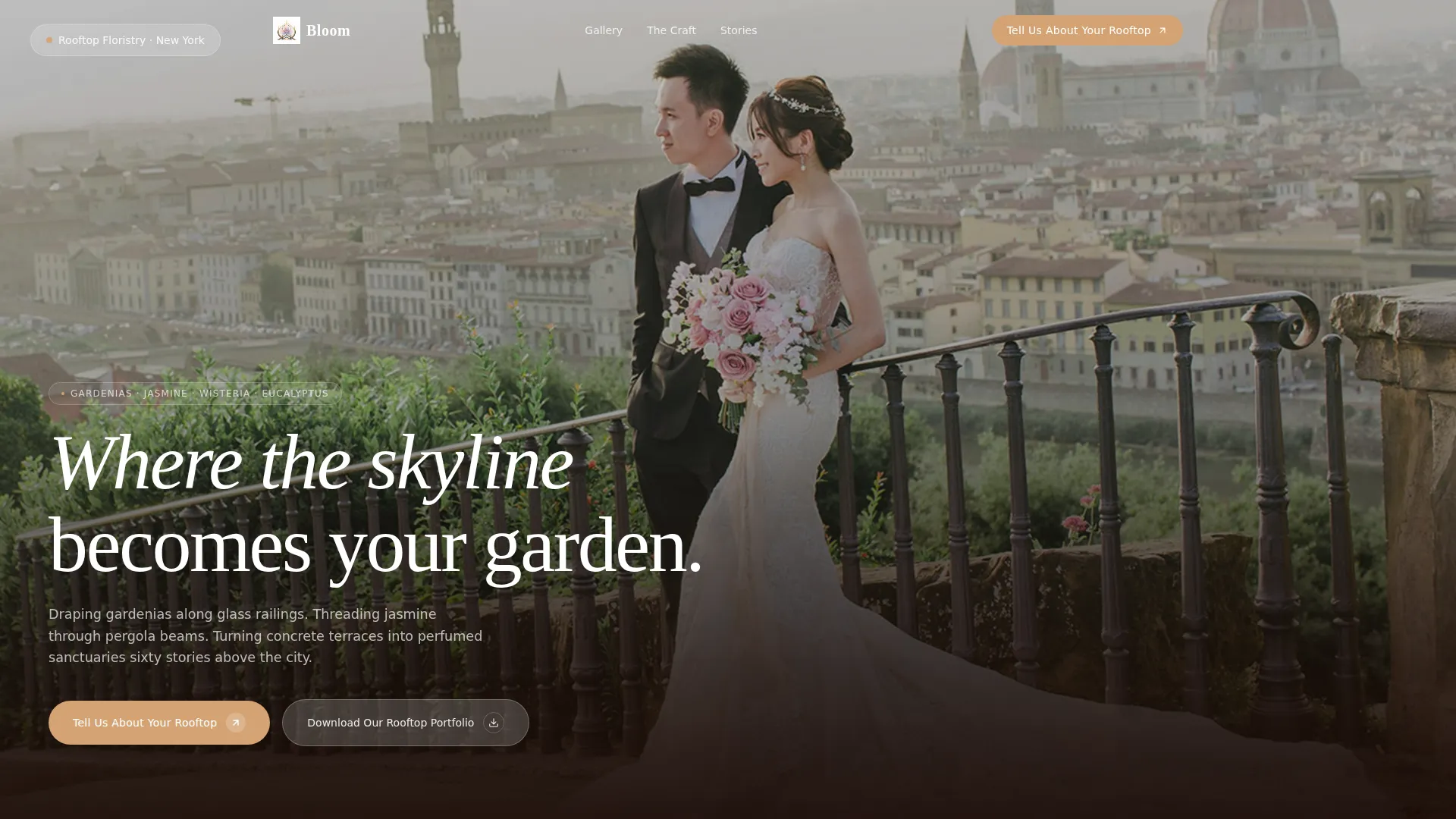 Flower Arrangements Landing Page Template