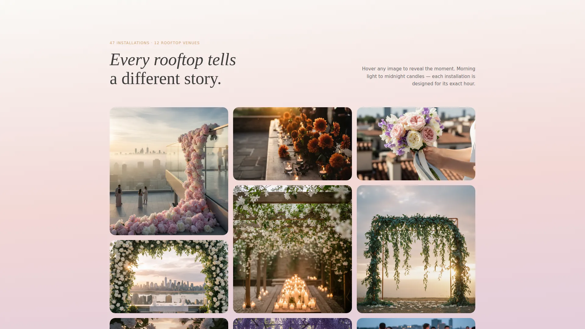 Flower Arrangements Landing Page Template