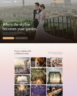 Flower Arrangements Landing Page Template