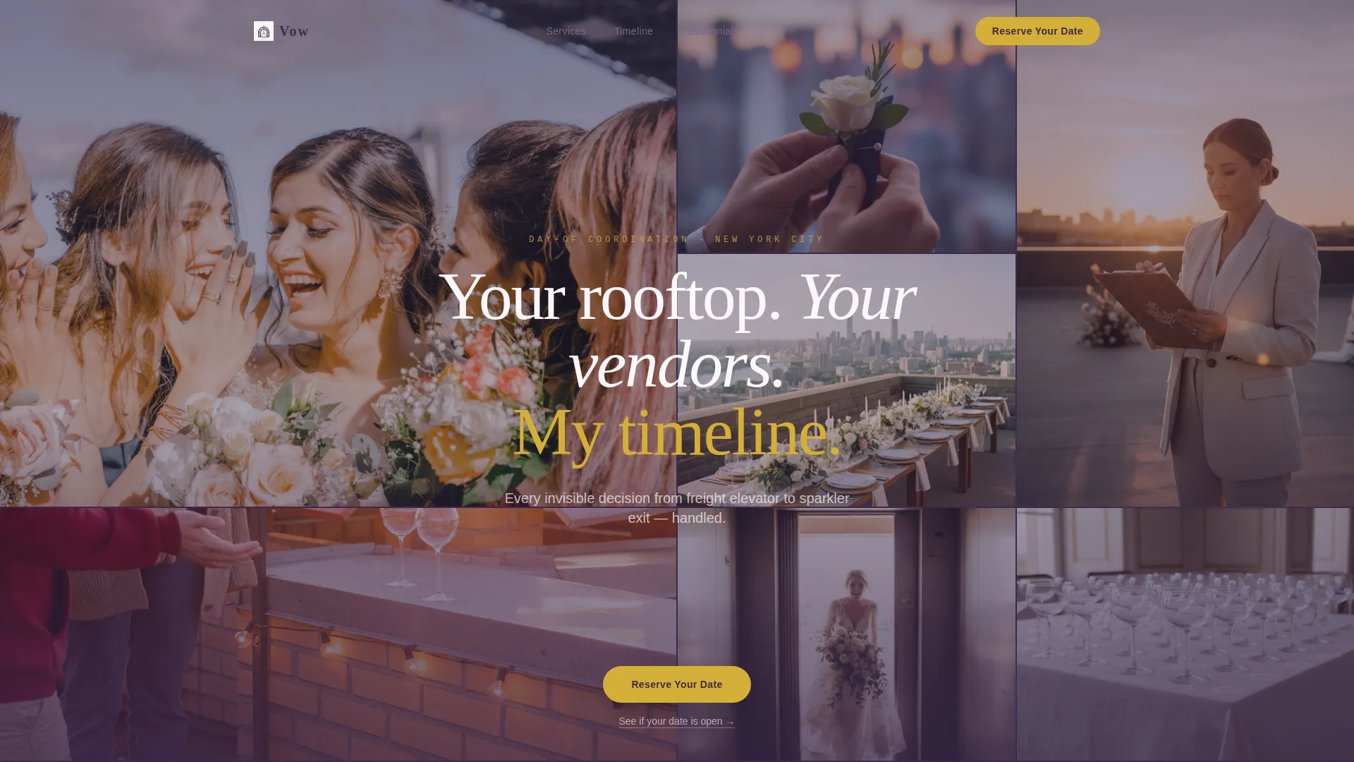 Wedding Planning Landing Page Template
