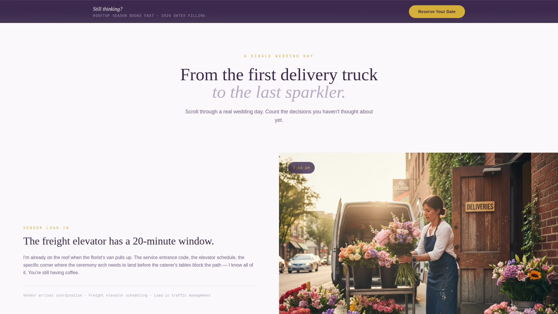 Wedding Planning Landing Page Template