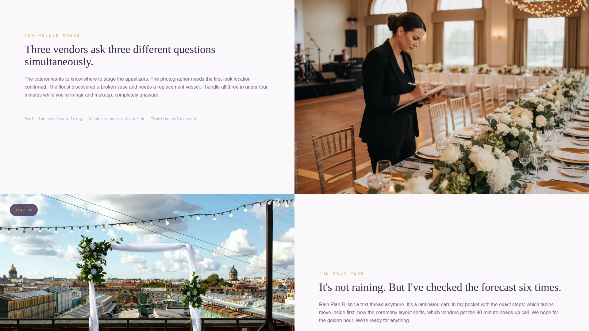Wedding Planning Landing Page Template
