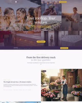 Wedding Planning Landing Page Template