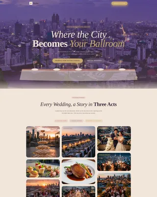 Wedding Venue Booking Website Template