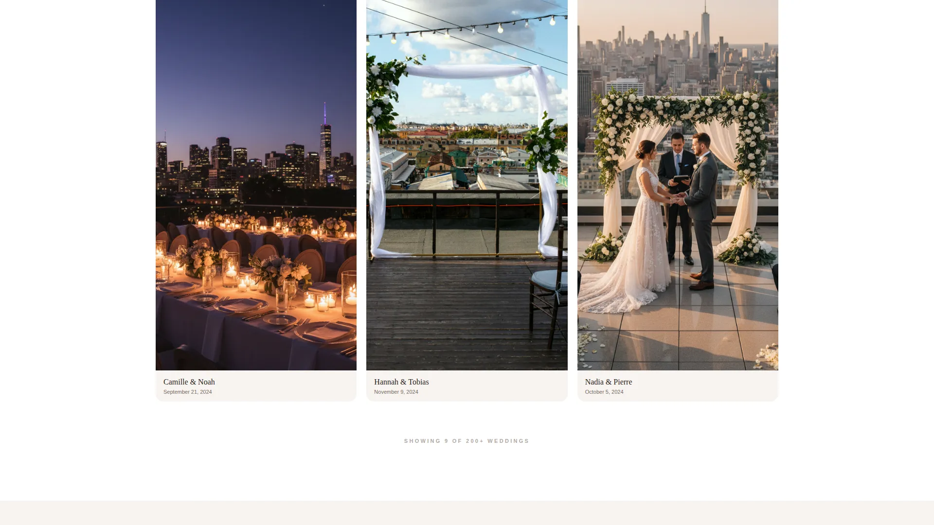 Elegant Rooftop Landing Page Template