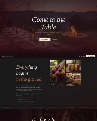 Rustic Wedding Booking Website Template