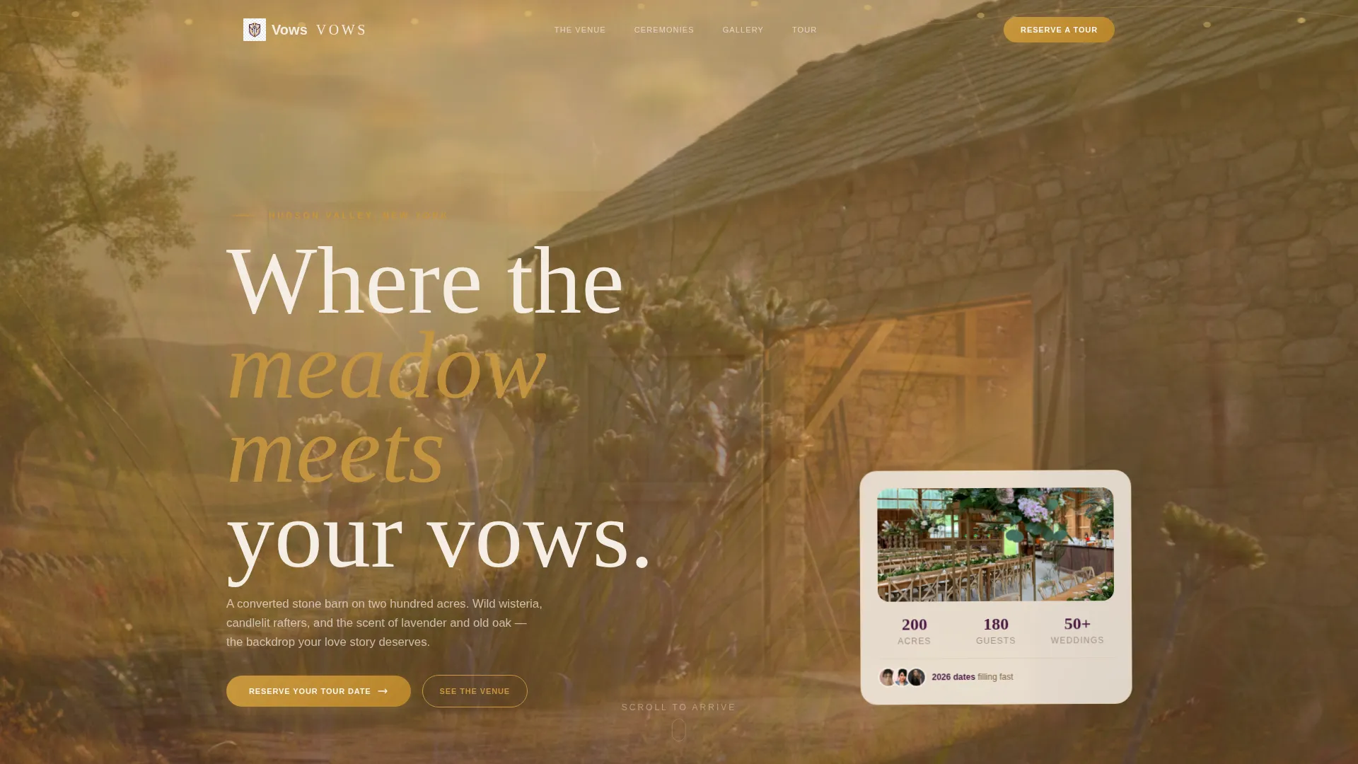 Rustic Wedding Specialist Professional Website Template