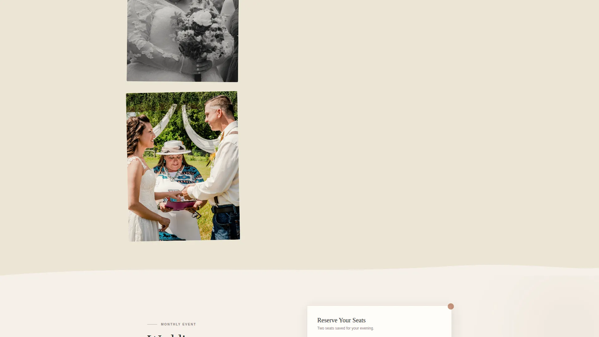 Rustic Wedding Professional Website Template