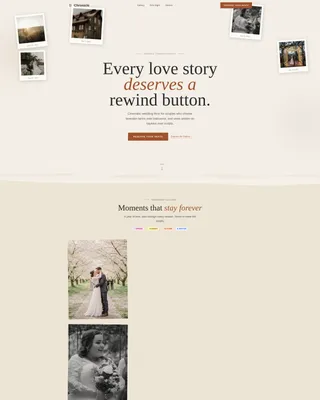 Rustic Wedding Professional Website Template