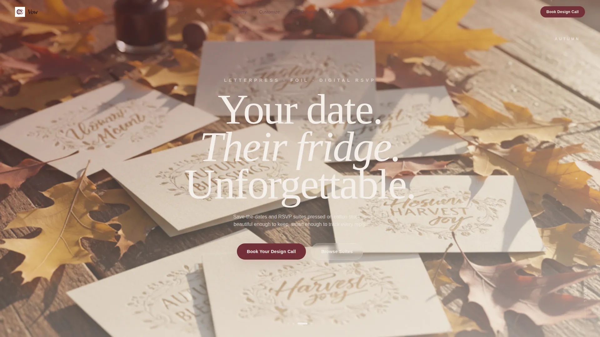 Elegant Save-the-Date & RSVP Studio Landing Page