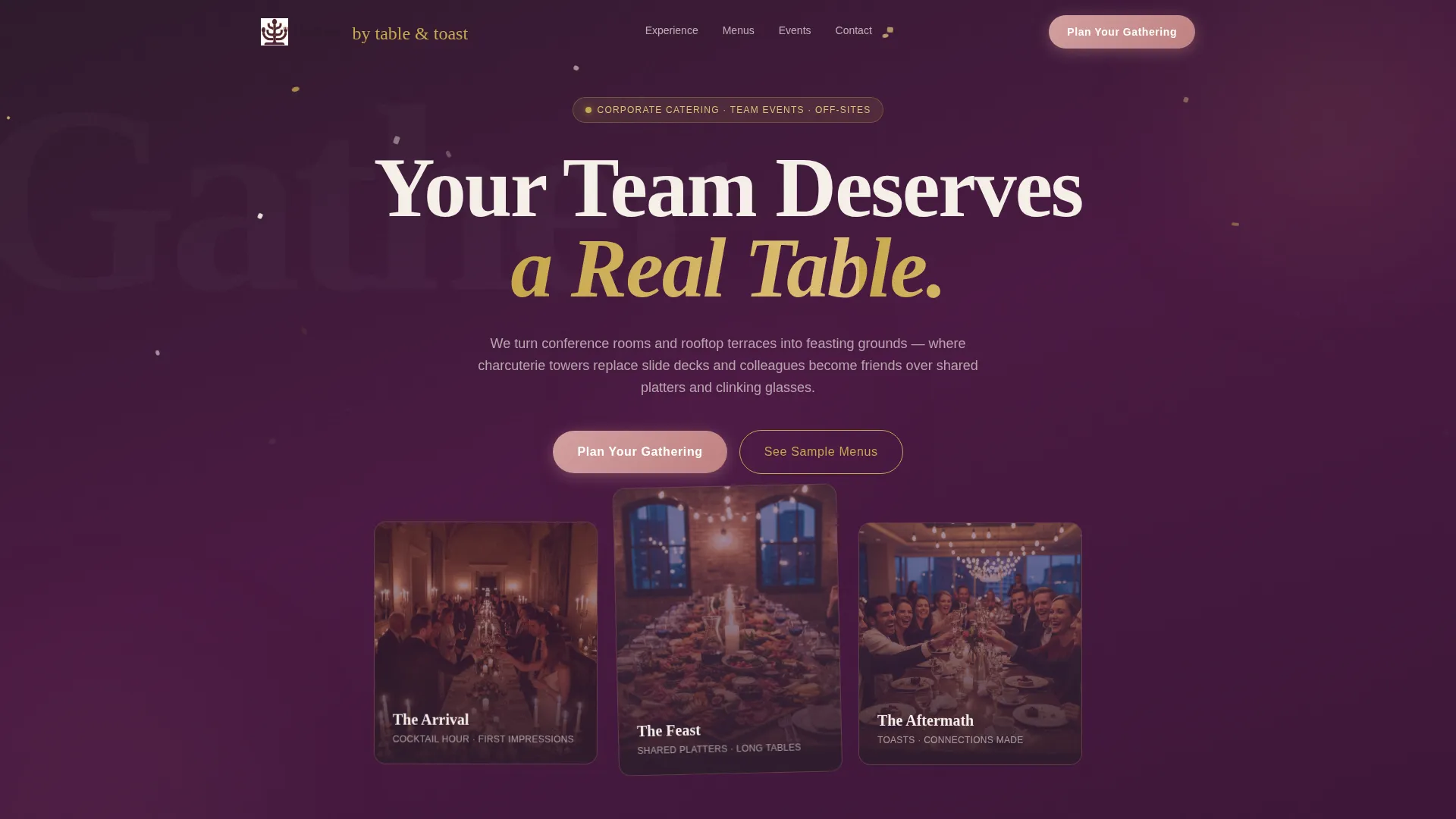 Catering Services Landing Page Template
