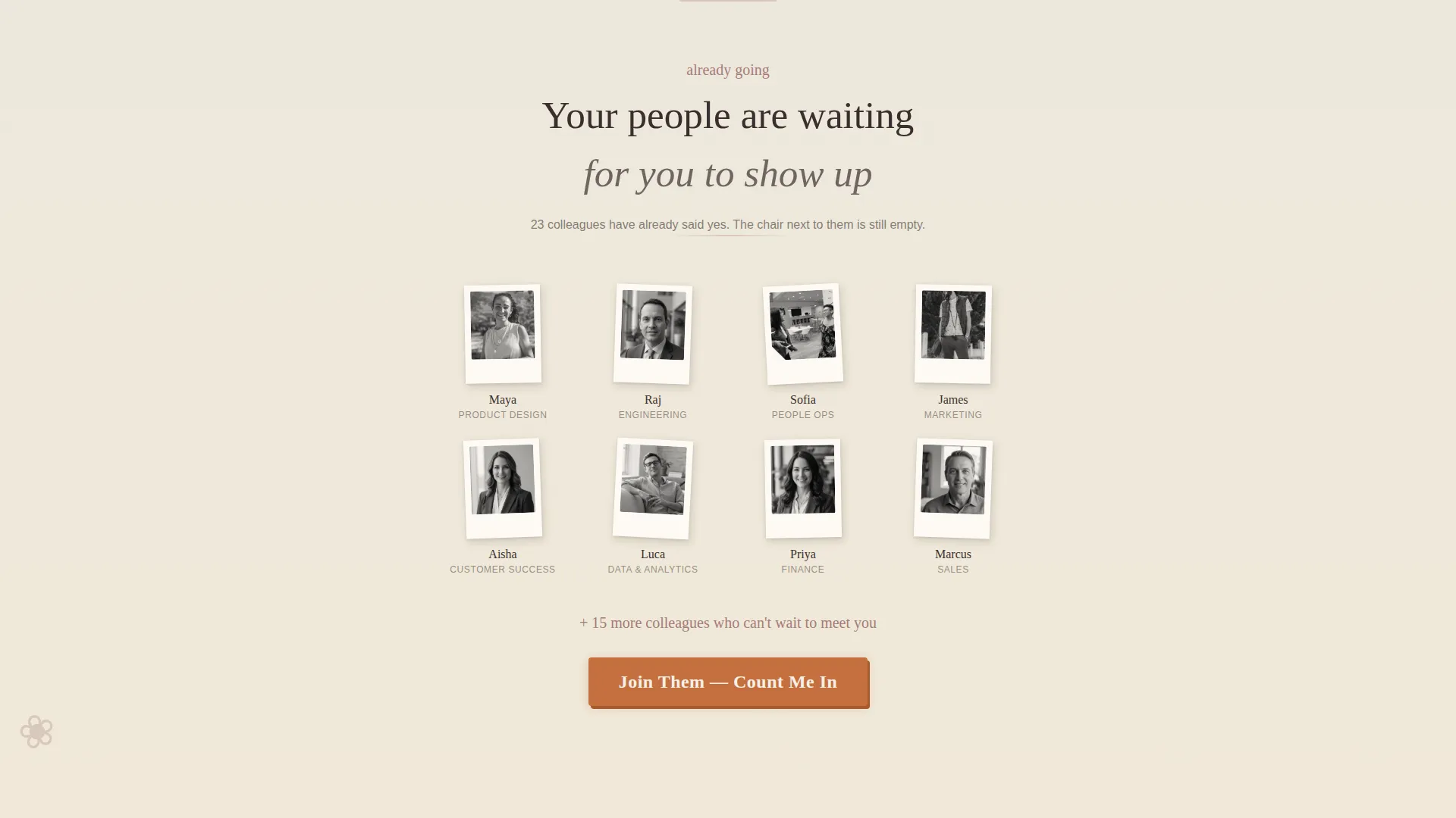Team Building Event Invitation Landing Page Template