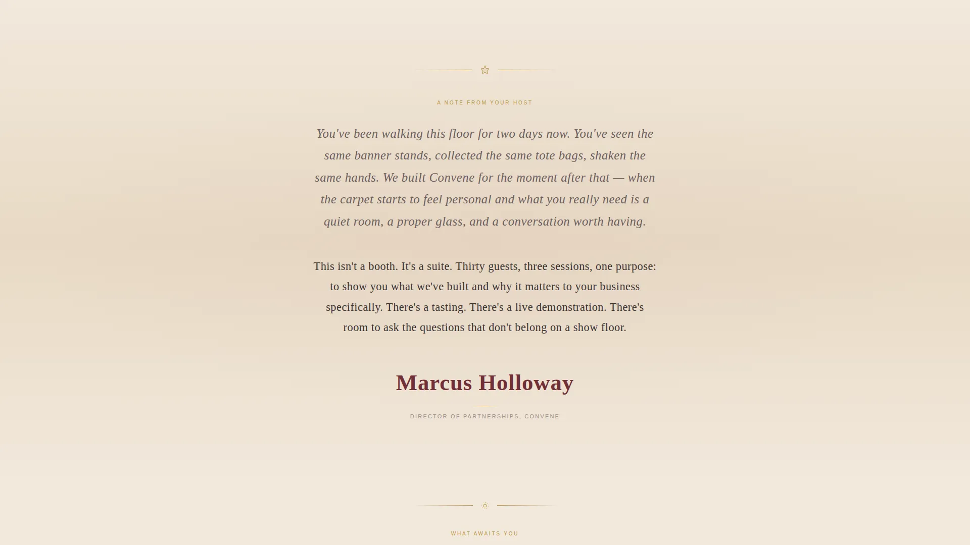 Exclusive Trade Show Event Invitation Landing Page