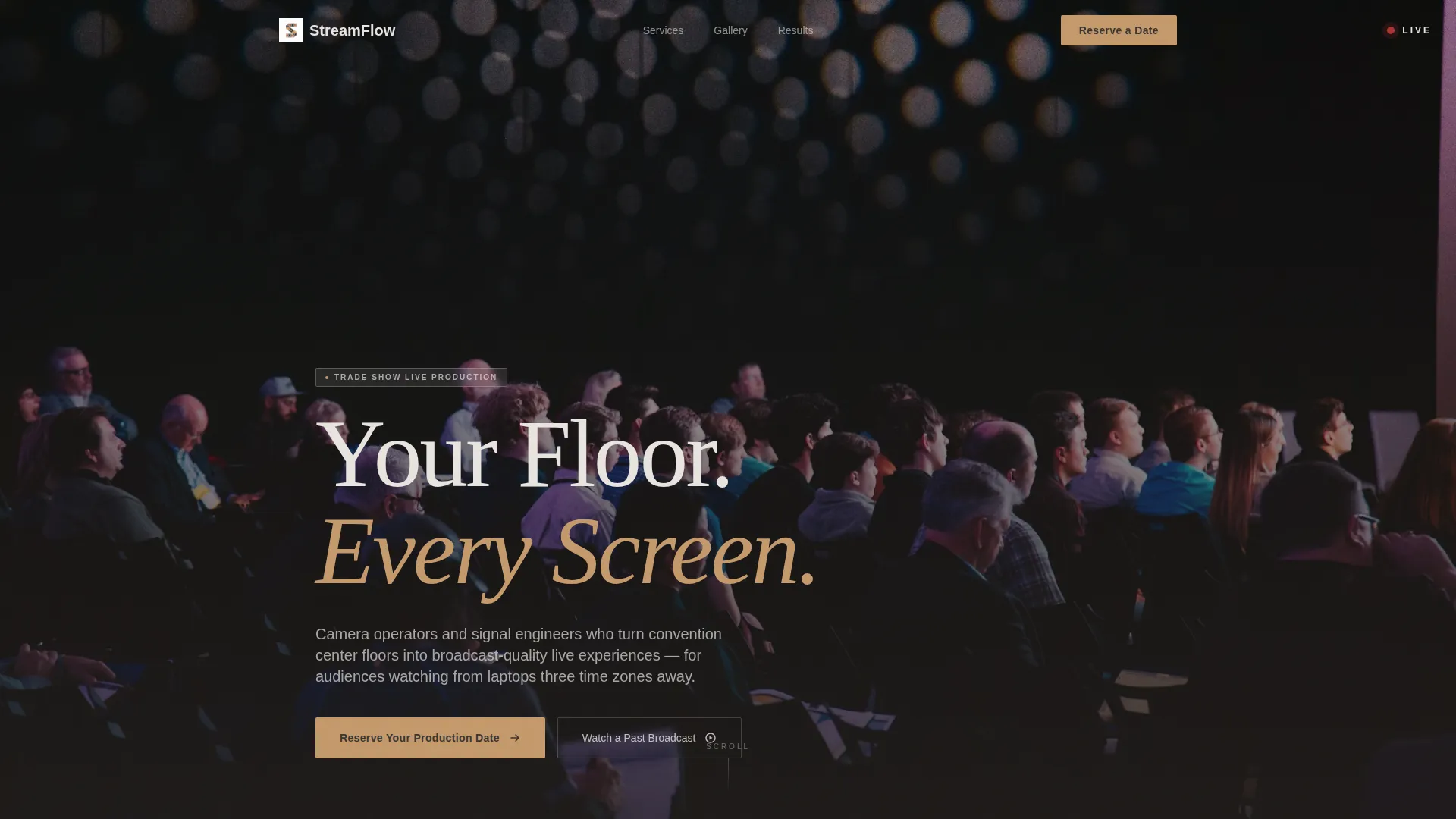Curated Event Landing Page Template