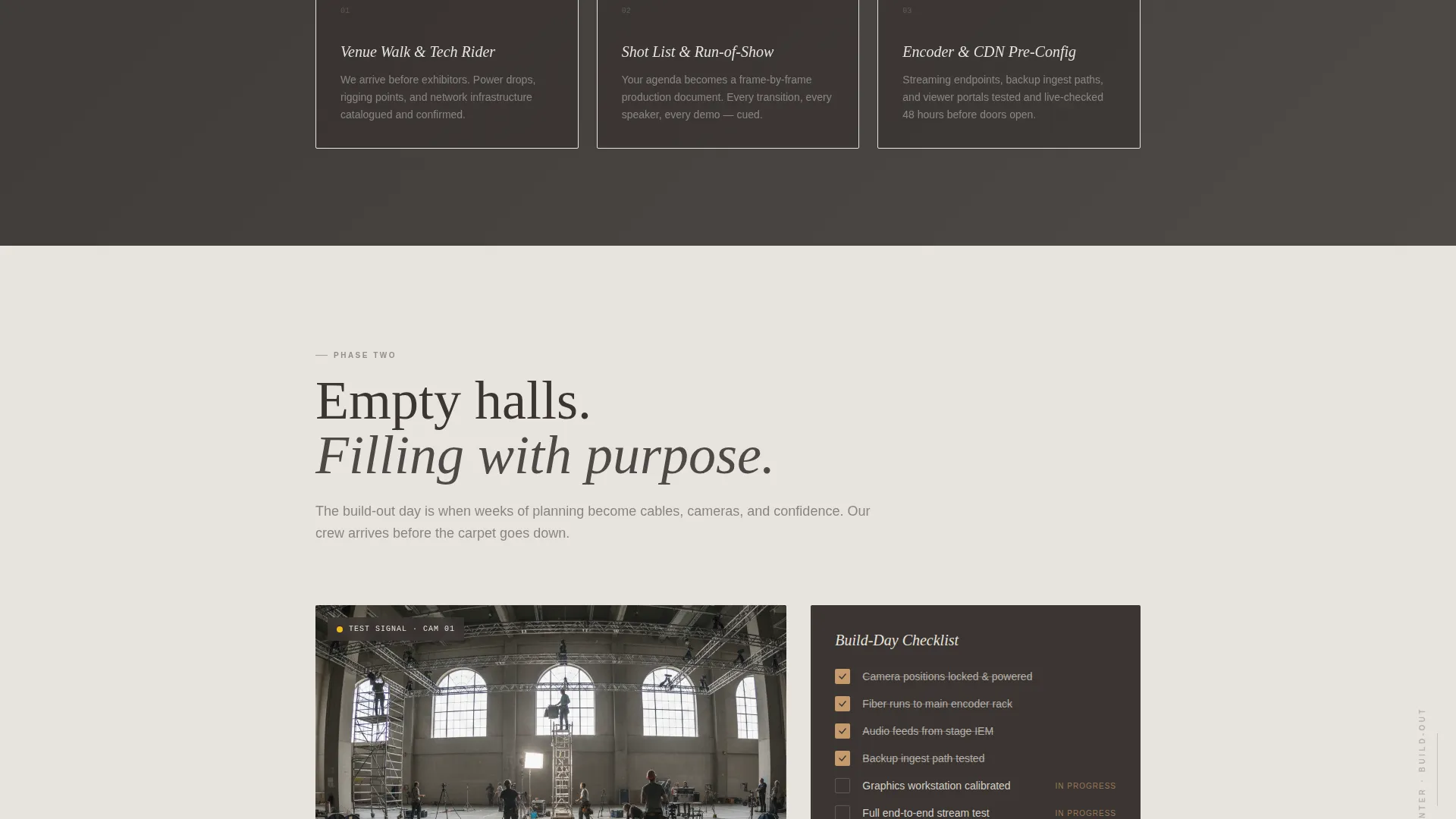 Curated Event Landing Page Template