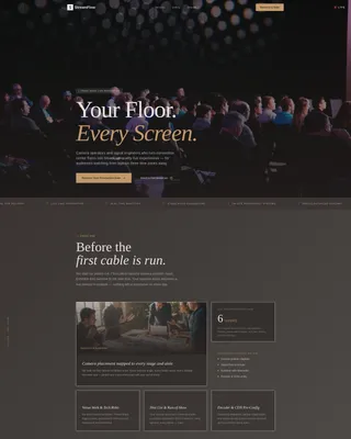 Curated Event Landing Page Template