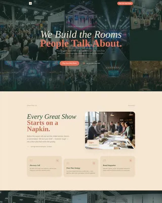 Trade Show Event Planner Landing Page Template
