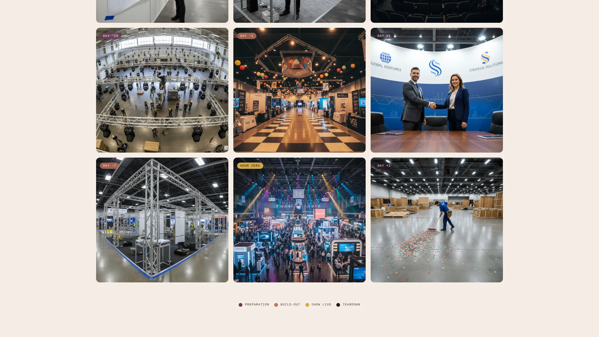Trade Show Event Venue Landing Page Template