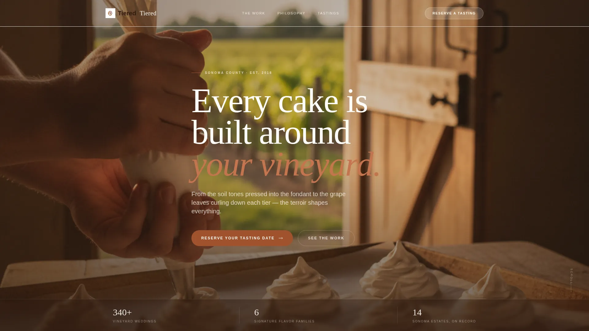 Artisan Vineyard Landing Page Template
