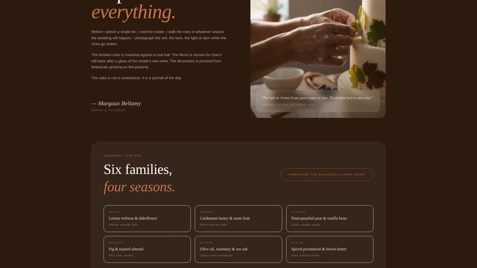 Artisan Vineyard Landing Page Template