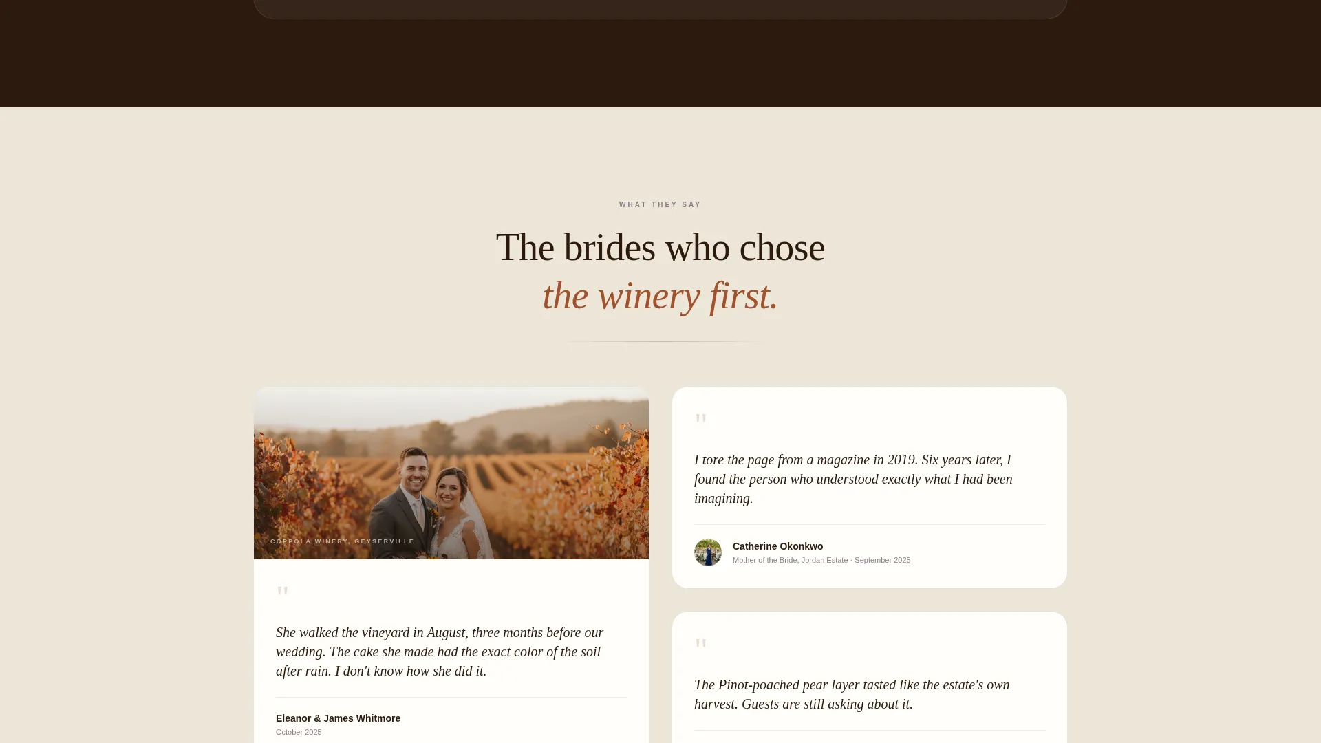 Artisan Vineyard Landing Page Template