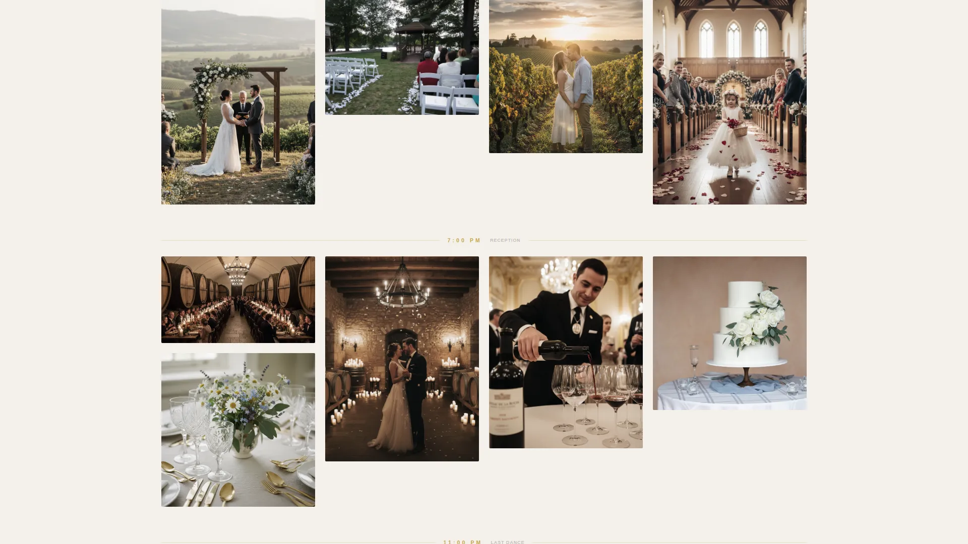 Luxe Wedding Venue Landing Page Template