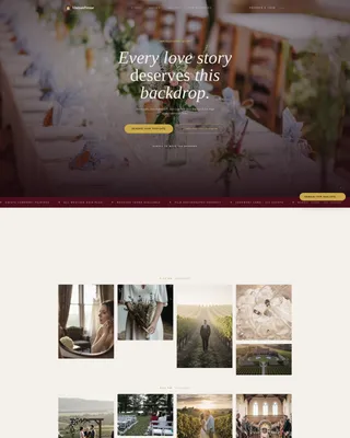 Luxe Wedding Venue Landing Page Template