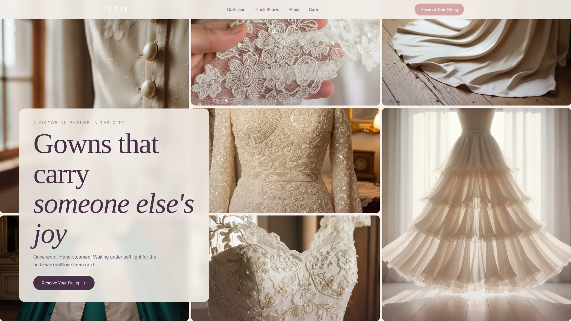 Luxe Bridal Landing Page Template