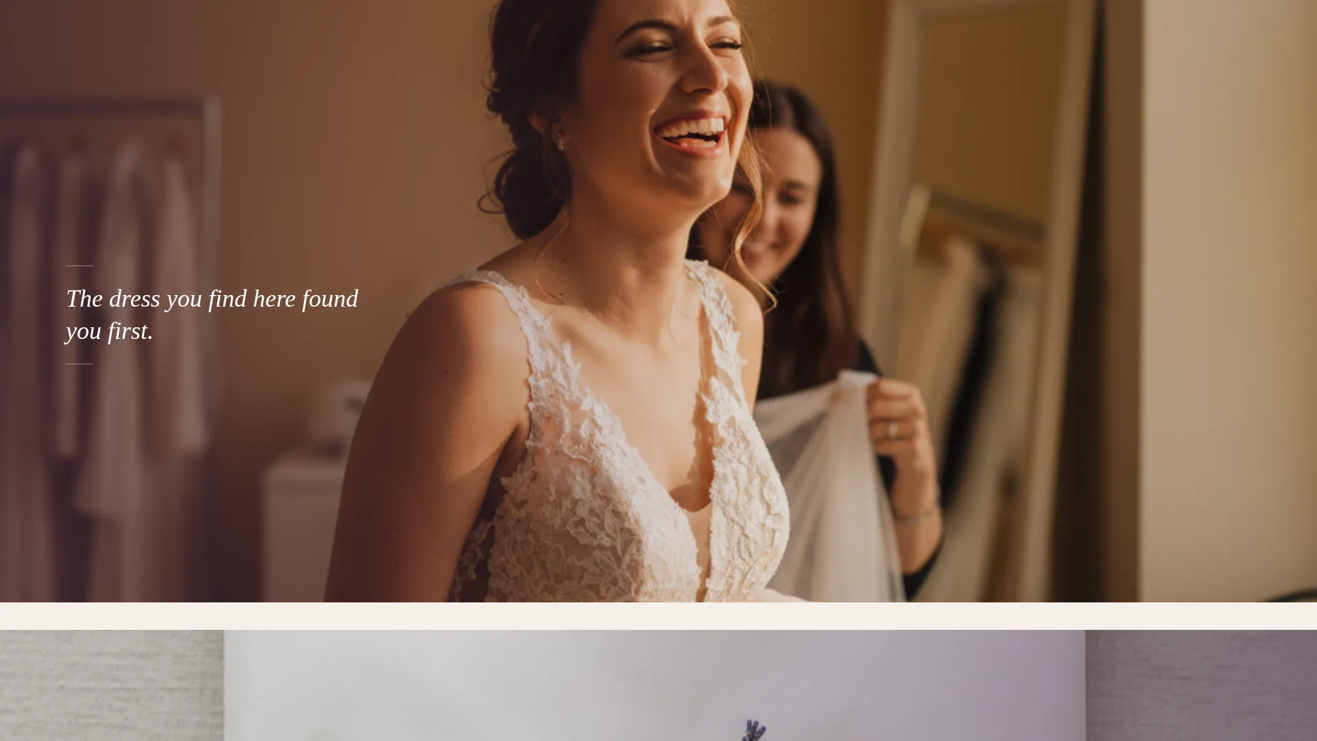Luxe Bridal Landing Page Template