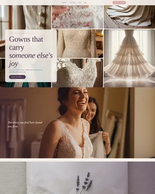 Luxe Bridal Landing Page Template