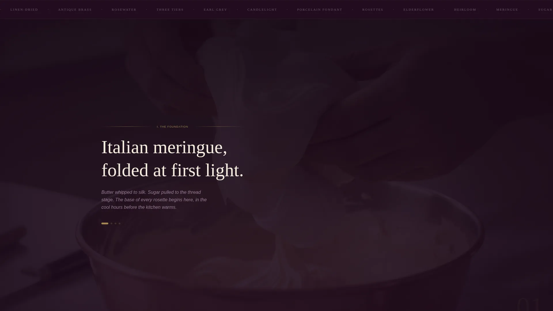 Vintage Wedding Cake Baker Landing Page Template
