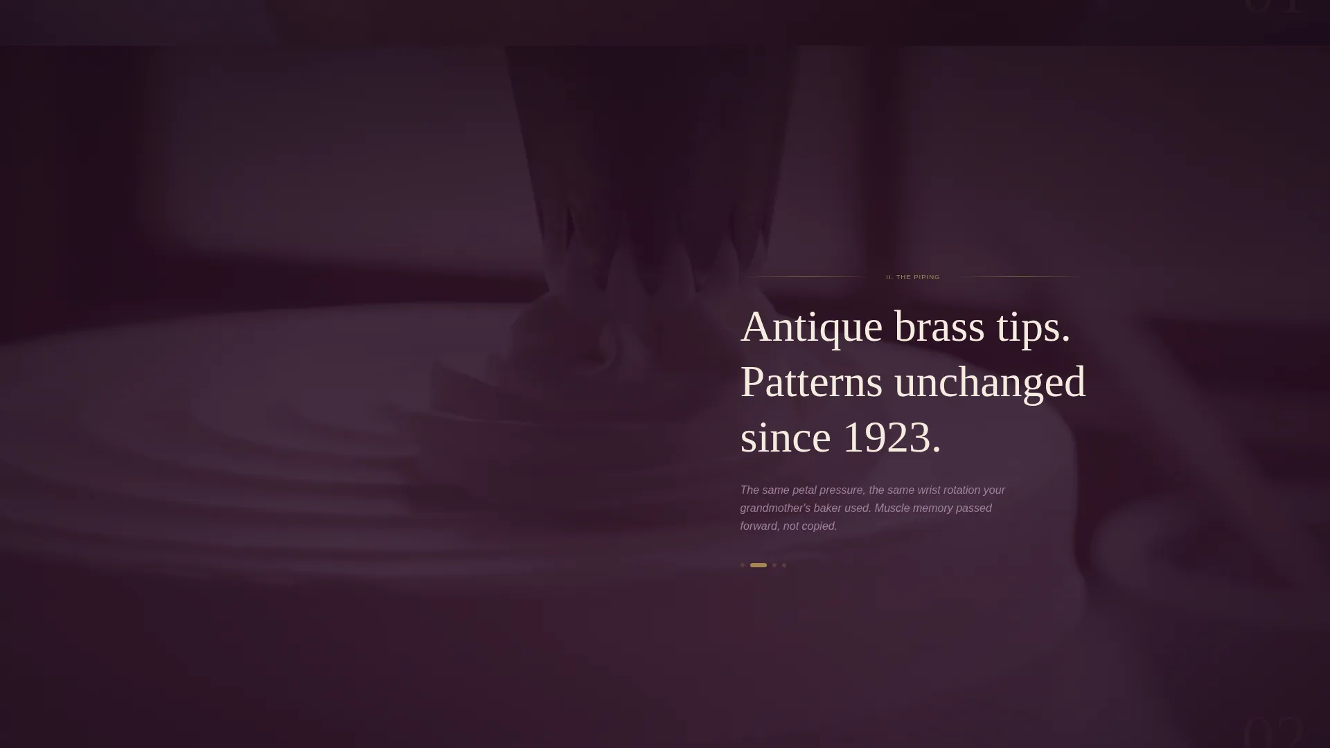 Vintage Wedding Cake Baker Landing Page Template