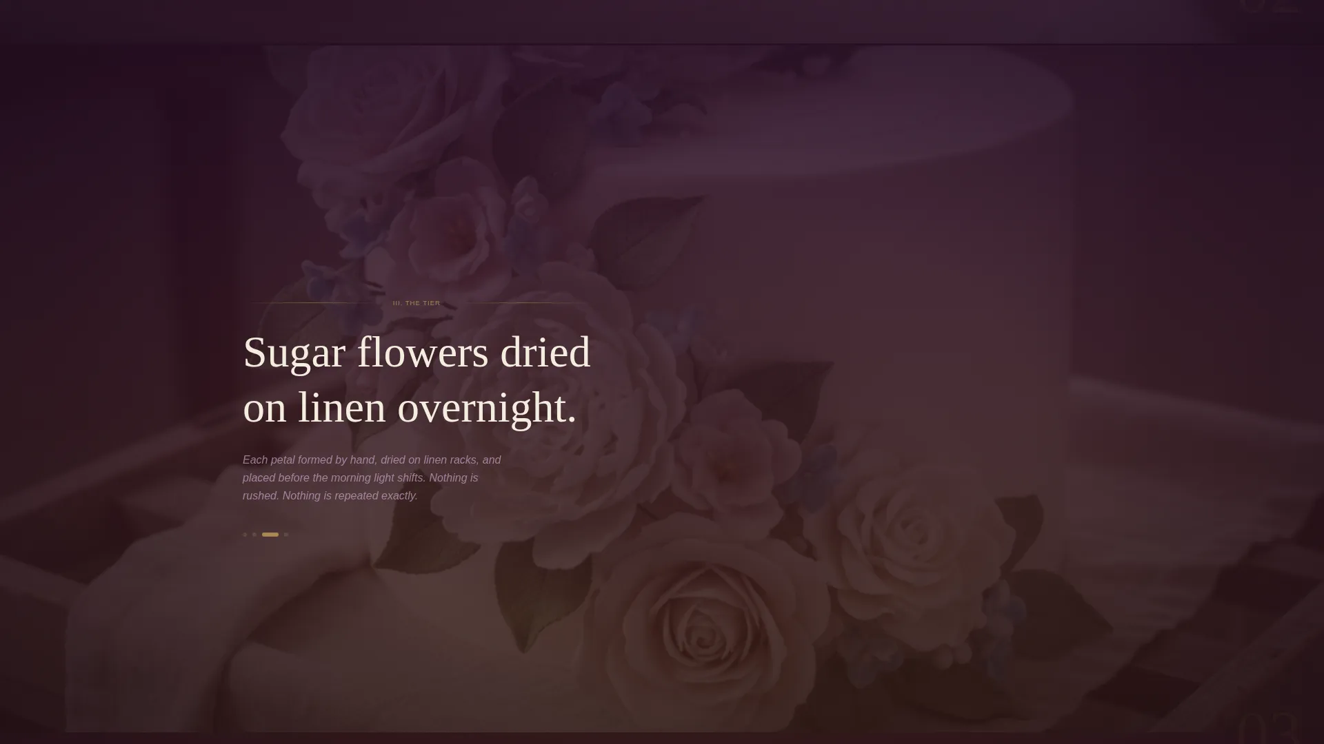 Vintage Wedding Cake Baker Landing Page Template