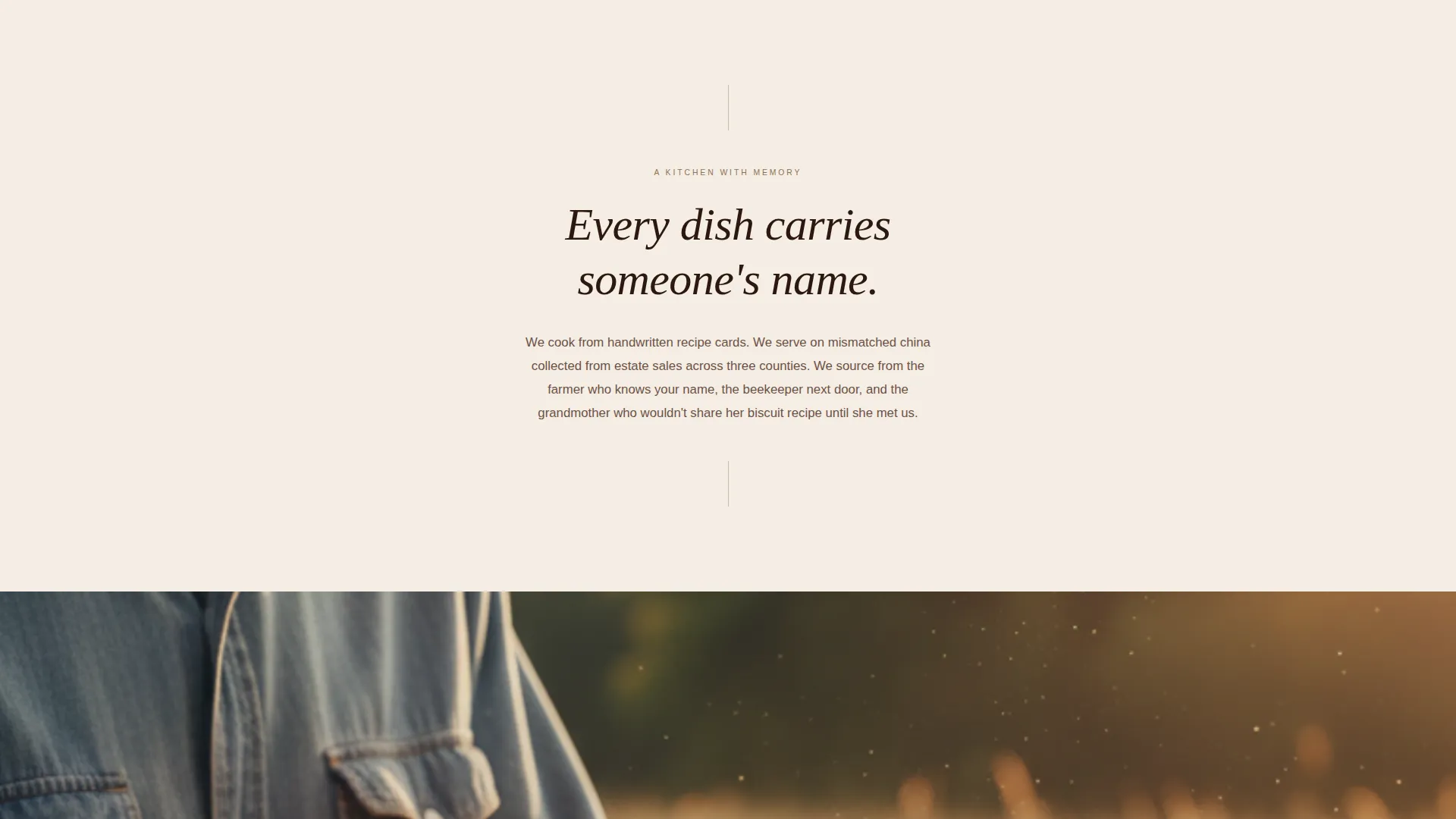 Vintage Wedding Caterer Landing Page Template