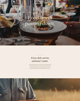 Vintage Wedding Caterer Landing Page Template