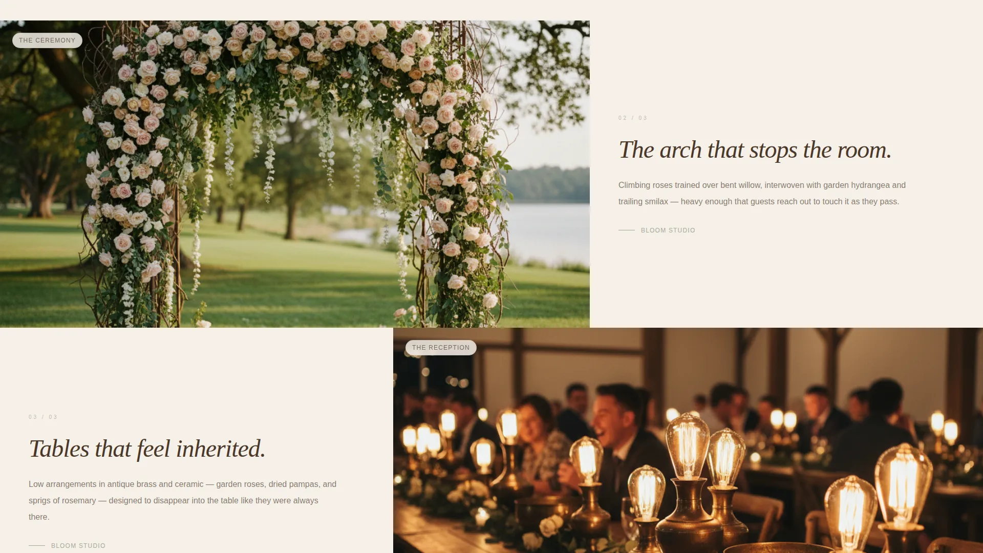 Floral Design Landing Page Template