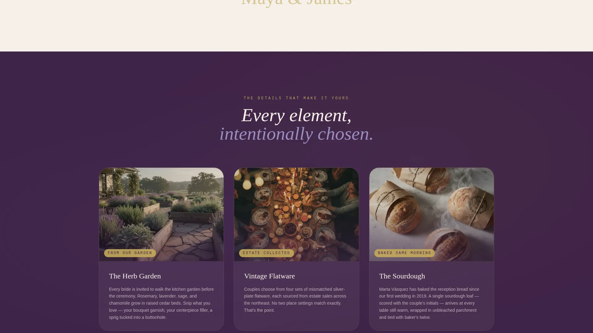 Elegant Venue Landing Page Template