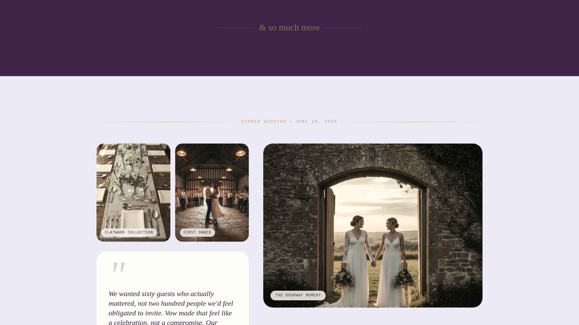 Elegant Venue Landing Page Template
