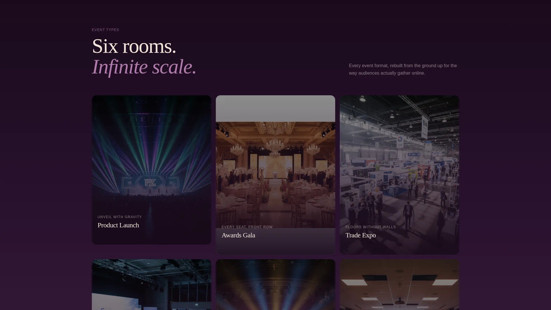 Immersive Virtual Event Platform Landing Page Template