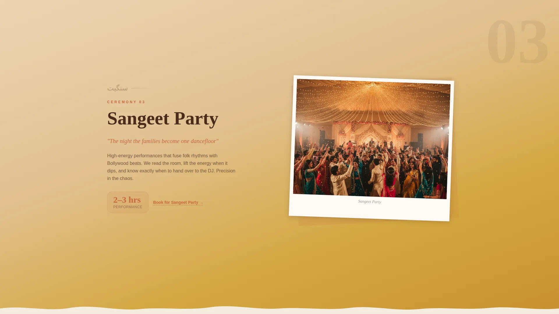 Dhol Player & Wedding Band Landing Page Template