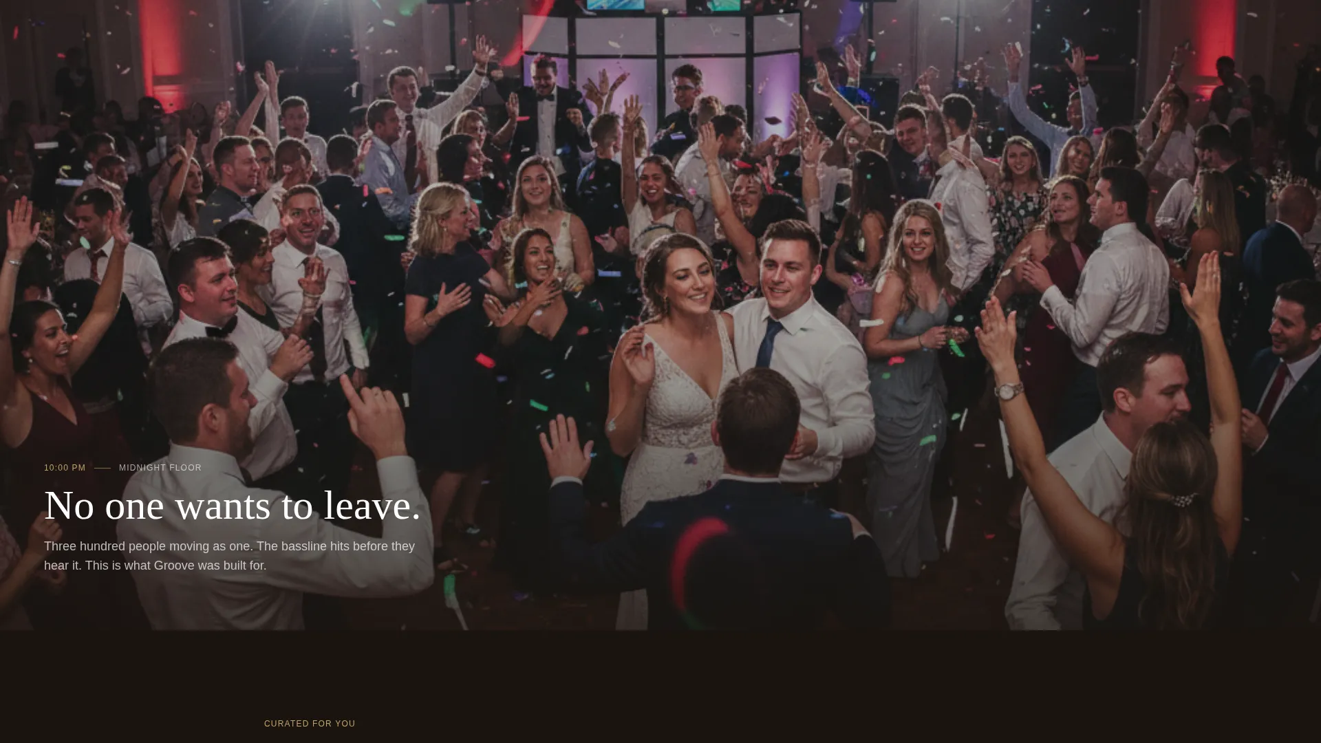 Wedding DJ Website Template with Availability Booking Form